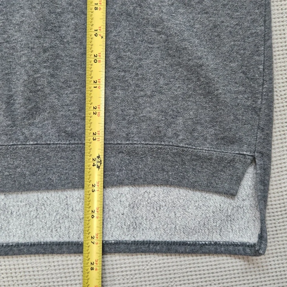 Disney Mickey Mouse Charcoal Gray Chenille Patch High-Low Sweatshirt XXL MYSJMX9